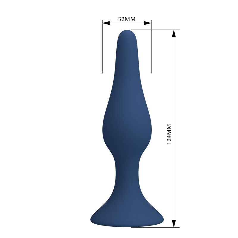 MR PLAY - PLUG ANALE SLIM IN SILICONE BLU L – Tappi anali – foto 8