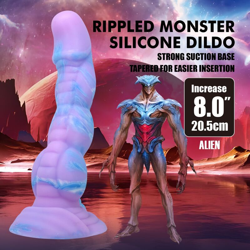 POWER MONSTERS - DILDO IN SILICONE ALIEN FANTASY 20,5 CM Ø 4,8 CM – Falli senza vibrazioni – foto 8