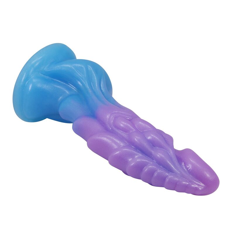 POWER MONSTERS - DILDO REALISTICO ATLANTEANO CON VENTOSA 19 CM Ø 5 CM BLU E VIOLA – Falli senza vibrazioni – foto 6