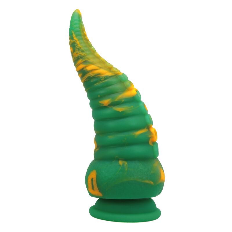 POWER MONSTERS - ABYSSAL COLOSSUS BICOLOR FANTASY DILDO IN SILICONE 22.5 CM Ø 6 CM – Falli senza vibrazioni – foto 2