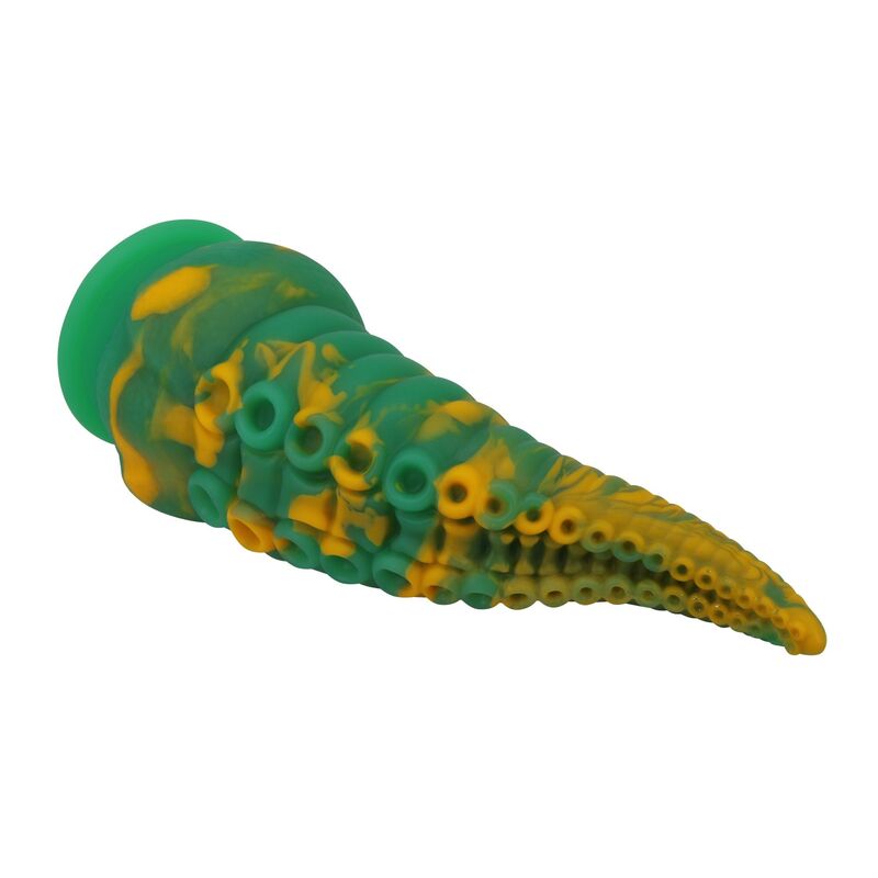 POWER MONSTERS - ABYSSAL COLOSSUS BICOLOR FANTASY DILDO IN SILICONE 22.5 CM Ø 6 CM – Falli senza vibrazioni – foto 5