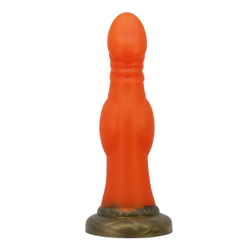 POWER MONSTERS - BLAZEHEART CHARGER FANTASY DILDO IN SILICONE 18,5 CM Ø 4,5 CM – Falli senza vibrazioni – foto 2