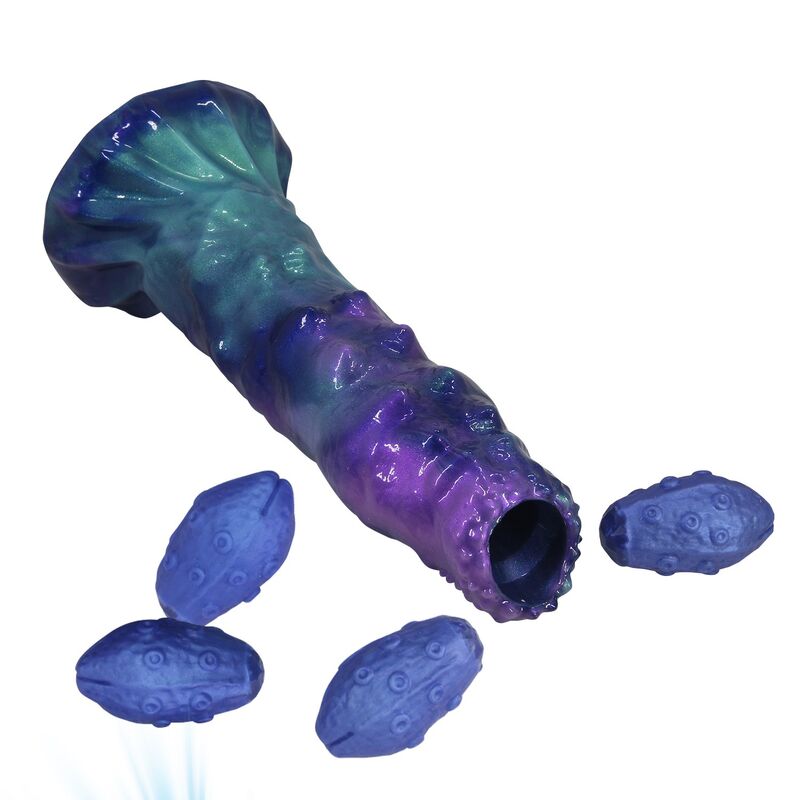 POWER MONSTERS - DUSKWALKER SENTINEL TRICOLOR DILDO GONFIABILE IN SILICONE FANTASY 23 CM Ø 5 CM – Anale gonfiabile – foto 5