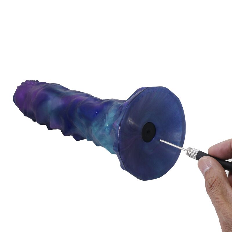 POWER MONSTERS - DUSKWALKER SENTINEL TRICOLOR DILDO GONFIABILE IN SILICONE FANTASY 23 CM Ø 5 CM – Anale gonfiabile – foto 6