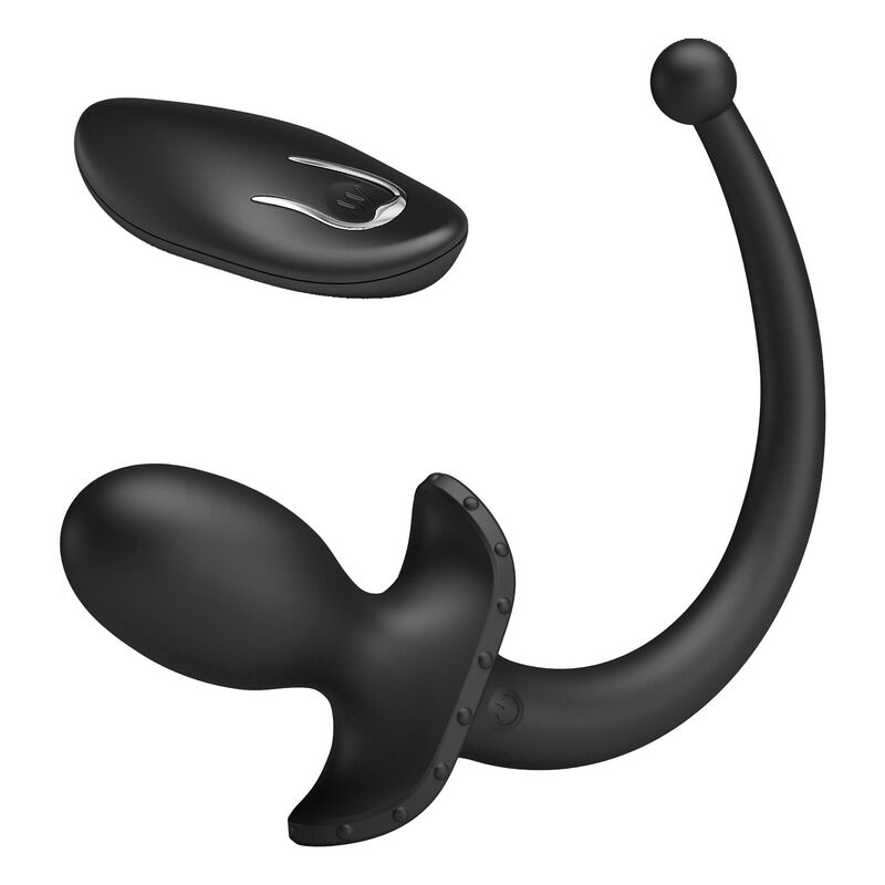MR PLAY - VIBRATORE ANALE E PERINEO CON TELECOMANDO WIRELESS, NERO – Vibratori anali – foto 6