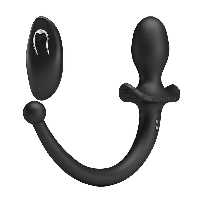MR PLAY - VIBRATORE ANALE E PERINEO CON TELECOMANDO WIRELESS, NERO – Vibratori anali – foto 3