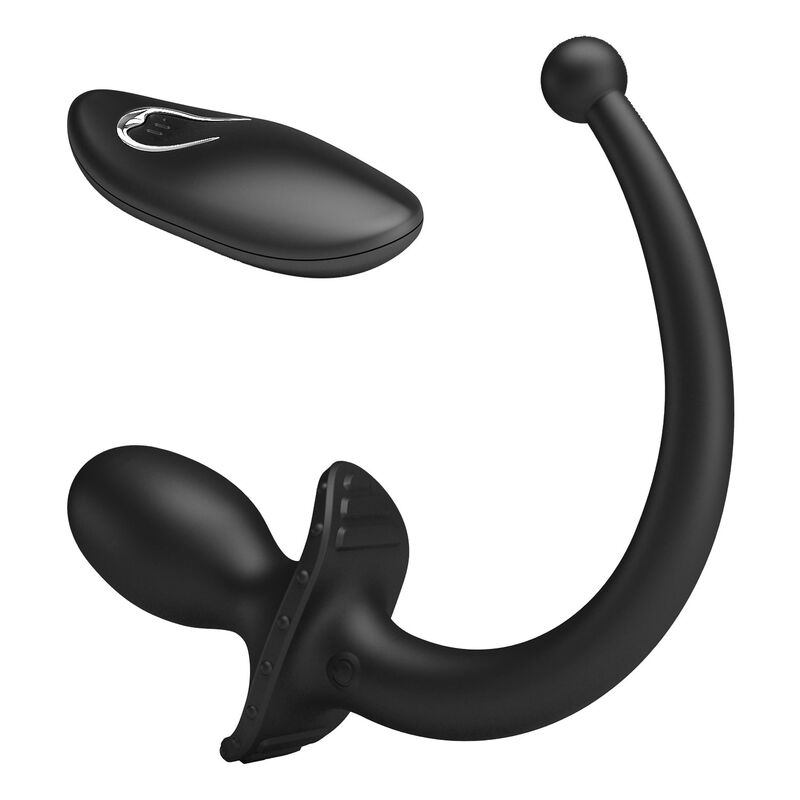 MR PLAY - VIBRATORE ANALE E PERINEO CON TELECOMANDO WIRELESS, NERO – Vibratori anali – foto 7