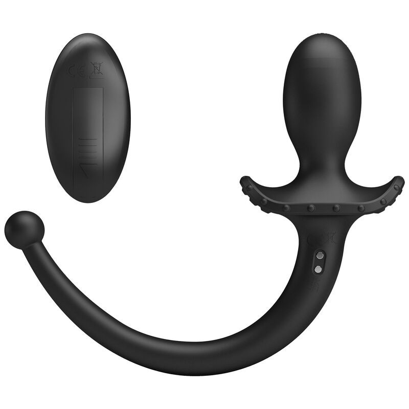 MR PLAY - VIBRATORE ANALE E PERINEO CON TELECOMANDO WIRELESS, NERO – Vibratori anali – foto 5