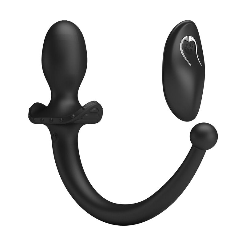 MR PLAY - VIBRATORE ANALE E PERINEO CON TELECOMANDO WIRELESS, NERO – Vibratori anali – foto 4