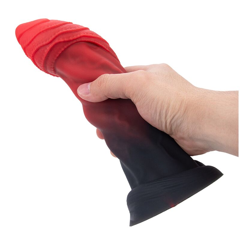 POWER MONSTERS - DILDO IN SILICONE BIGOLIATH BICOLORE FANTASY 25 CM Ø 6 CM – Falli senza vibrazioni – foto 4