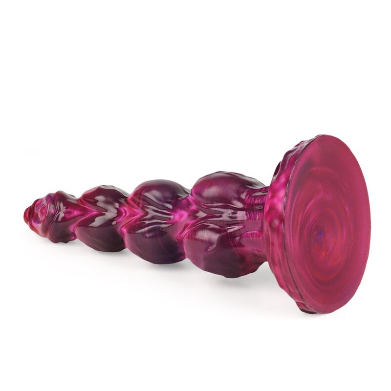 POWER MONSTERS - PRIMAL BEASTLORD DILDO IN SILICONE ROSA TRASLUCIDO FANTASY 26 CM Ø 5 CM – Falli senza vibrazioni – foto 5