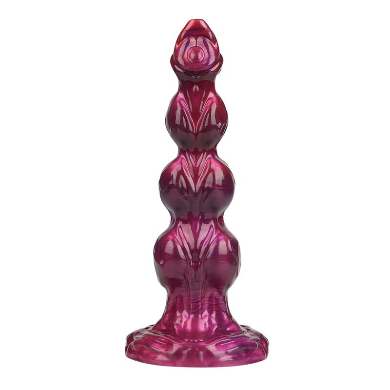 POWER MONSTERS - PRIMAL BEASTLORD DILDO IN SILICONE ROSA TRASLUCIDO FANTASY 26 CM Ø 5 CM – Falli senza vibrazioni – foto 4