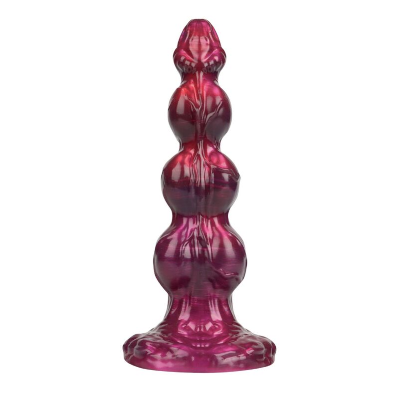 POWER MONSTERS - PRIMAL BEASTLORD DILDO IN SILICONE ROSA TRASLUCIDO FANTASY 26 CM Ø 5 CM – Falli senza vibrazioni – foto 2
