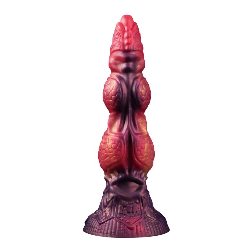 POWER MONSTERS - SAVAGE BEASTLORD TRICOLOR FANTASY DILDO IN SILICONE 24 CM Ø 5 CM – Falli senza vibrazioni – foto 3