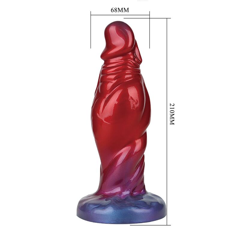 POWER MONSTERS - SHADOW BEHEMOTH DILDO GONFIABILE IN SILICONE BICOLORE 22 CM Ø 5 CM – Anale gonfiabile – foto 7