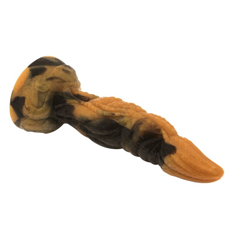 POWER MONSTERS - TIRANNOSAURO BICOLORE FANTASY DILDO IN SILICONE 20,5 CM Ø 5 CM – Falli senza vibrazioni – foto 5
