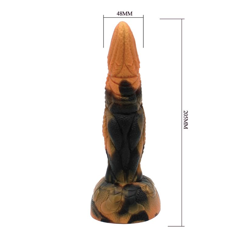 POWER MONSTERS - TIRANNOSAURO BICOLORE FANTASY DILDO IN SILICONE 20,5 CM Ø 5 CM – Falli senza vibrazioni – foto 6