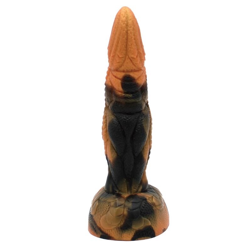 POWER MONSTERS - TIRANNOSAURO BICOLORE FANTASY DILDO IN SILICONE 20,5 CM Ø 5 CM – Falli senza vibrazioni – foto 4