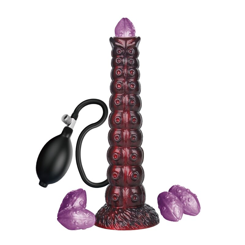 POWER MONSTERS - VOIDCLAW BRUTE DILDO GONFIABILE IN SILICONE BICOLORE FANTASY 29 CM Ø 5.7 CM – Anale gonfiabile