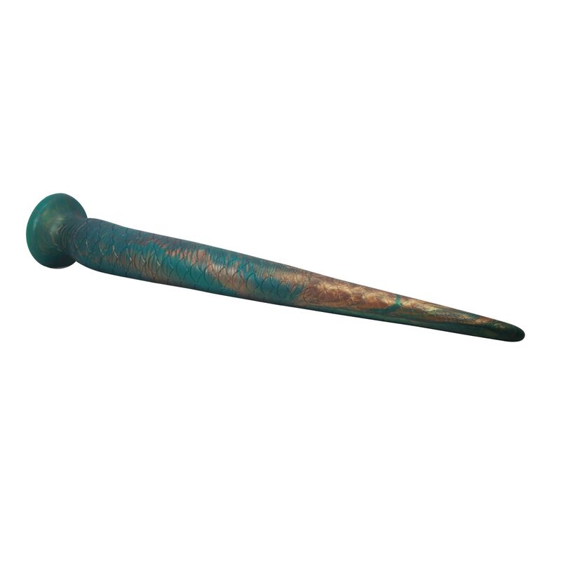 POWER MONSTERS - WILDWYRM TAIL BICOLORE FANTASY DILDO IN SILICONE 47 CM Ø 4 CM – Falli senza vibrazioni – foto 5