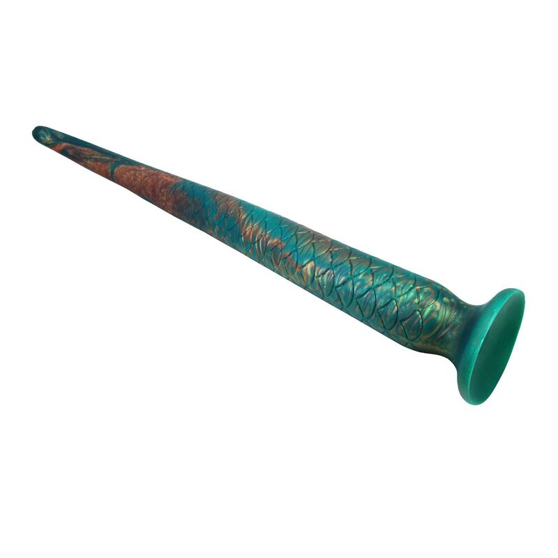 POWER MONSTERS - WILDWYRM TAIL BICOLORE FANTASY DILDO IN SILICONE 47 CM Ø 4 CM – Falli senza vibrazioni – foto 4