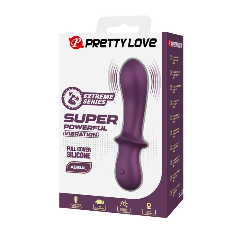 PRETTY LOVE - VIBRATORE RICARICABILE ABIGAIL 10 FUNZIONI VIOLA – Vibratori HI-TECH – foto 3