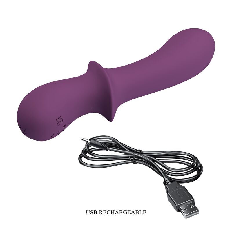 PRETTY LOVE - VIBRATORE RICARICABILE ABIGAIL 10 FUNZIONI VIOLA – Vibratori HI-TECH – foto 8