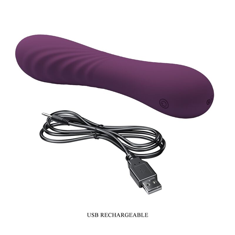 PRETTY LOVE - VIBRATORE RICARICABILE ALEXISROSE 10 FUNZIONI VIOLA – Vibratori HI-TECH – foto 8