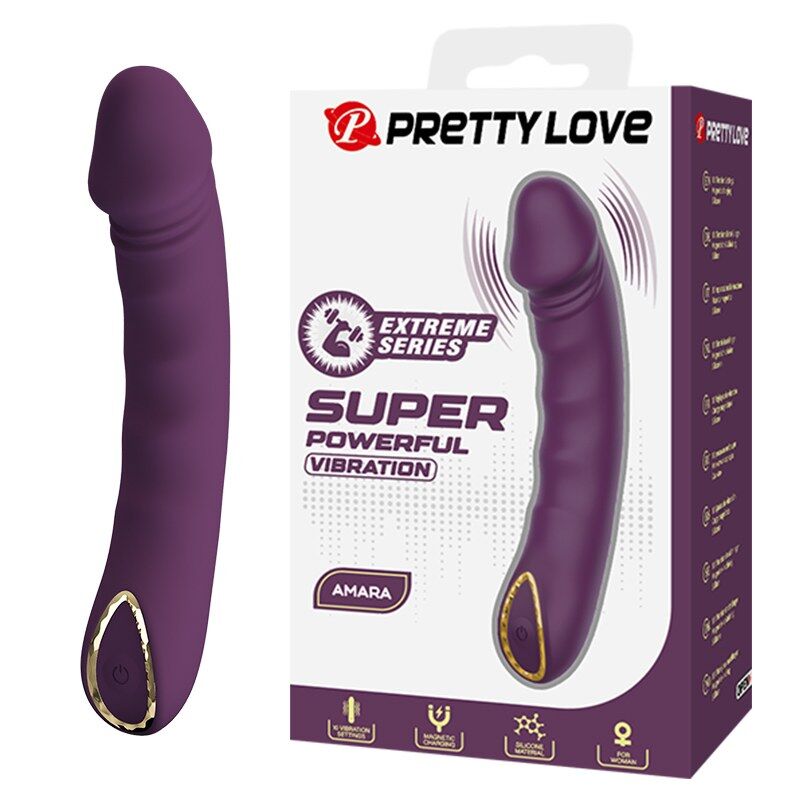 PRETTY LOVE - VIBRATORE RICARICABILE AMARA 10 FUNZIONI VIOLA – Vibratori HI-TECH