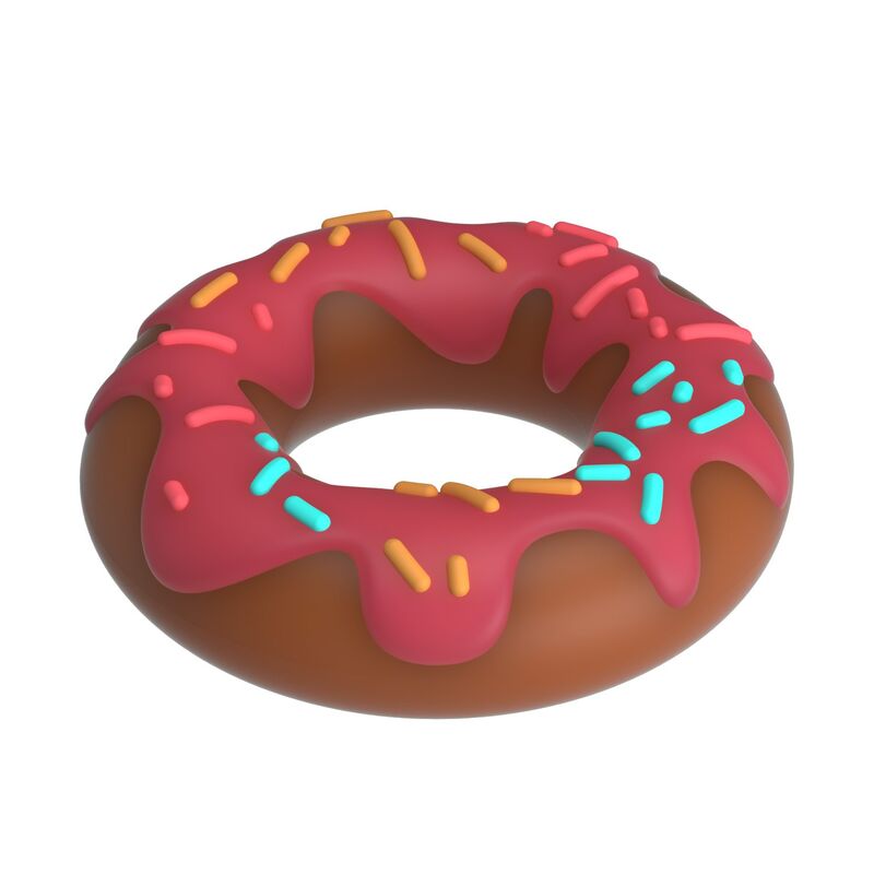 PRETTY LOVE - ANELLO PER PENE SUPER DONUT ROSA – Cockring senza vibrazione – foto 5