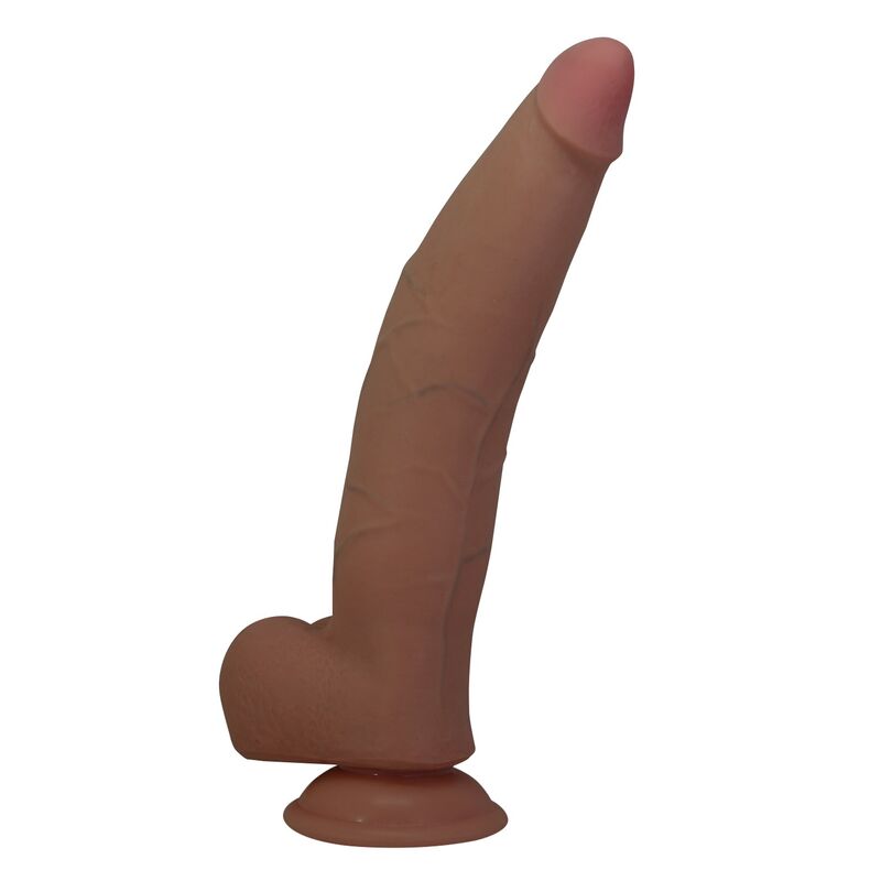 PRETTY LOVE - CUTHBERT DILDO FLESSIBILE REALISTICO 20 CM Ø 5 CM TPE MARRONE – Peni realistici – foto 2