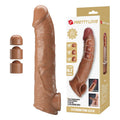 PRETTY LOVE - MANICOTTO REGOLABILE PER ALLUNGAMENTO DEL PENE 26 CM Ø 4 CM NATURALE – Copri pene con estensione