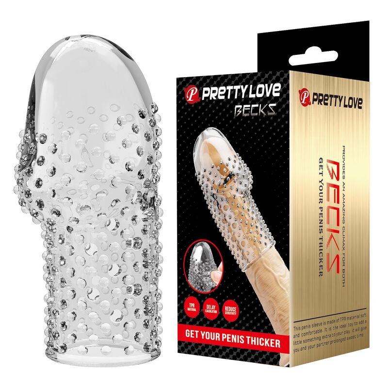 PRETTY LOVE - LA MANICA PER PENE DA GEEK PER UN PENE PIÙ SPESSO E TRASPARENTE – Manicotti per pene senza estensione