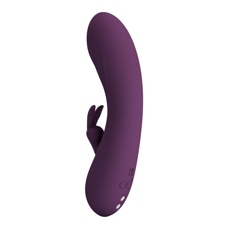 PRETTY LOVE - VIBRATORE A FORMA DI CONIGLIO RICARICABILE HARPER, 10 FUNZIONI, VIOLA – Vibratori di coniglio – foto 4