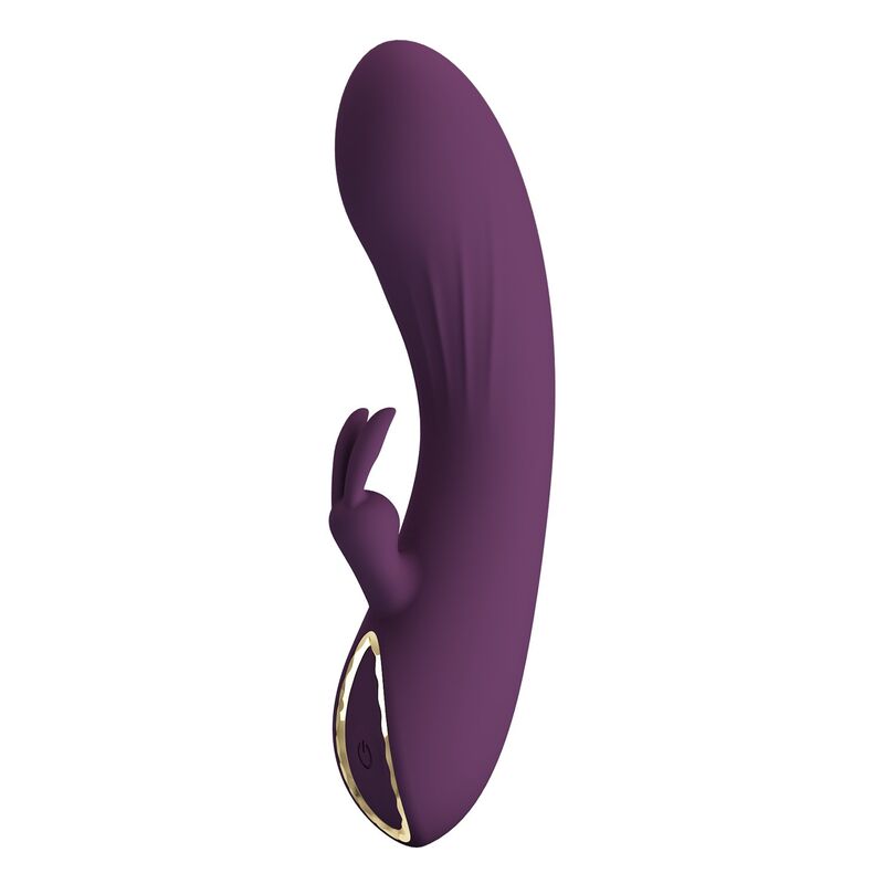 PRETTY LOVE - VIBRATORE A FORMA DI CONIGLIO RICARICABILE LANDYN, 10 FUNZIONI, VIOLA – Vibratori di coniglio – foto 6