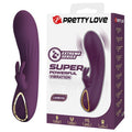 PRETTY LOVE - VIBRATORE A FORMA DI CONIGLIO RICARICABILE LANDYN, 10 FUNZIONI, VIOLA – Vibratori di coniglio