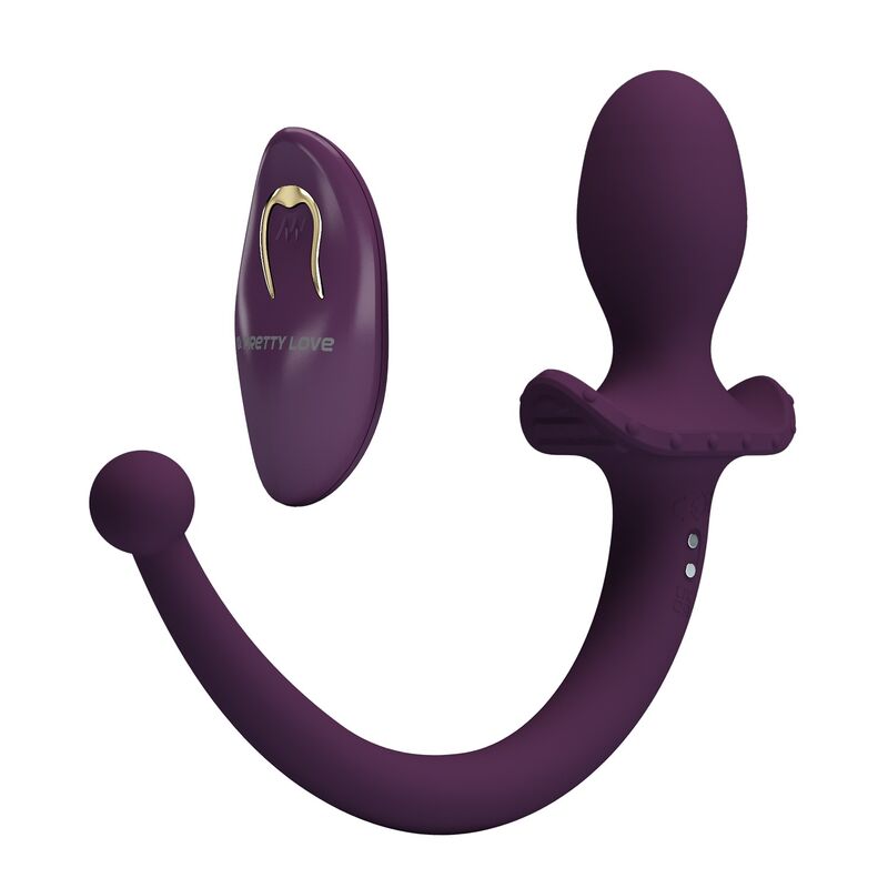 PRETTY LOVE - LIOEA VIBRANTE ANALE CON CODA, 12 FUNZIONI, TELECOMANDO VIOLA – Vibratori anali