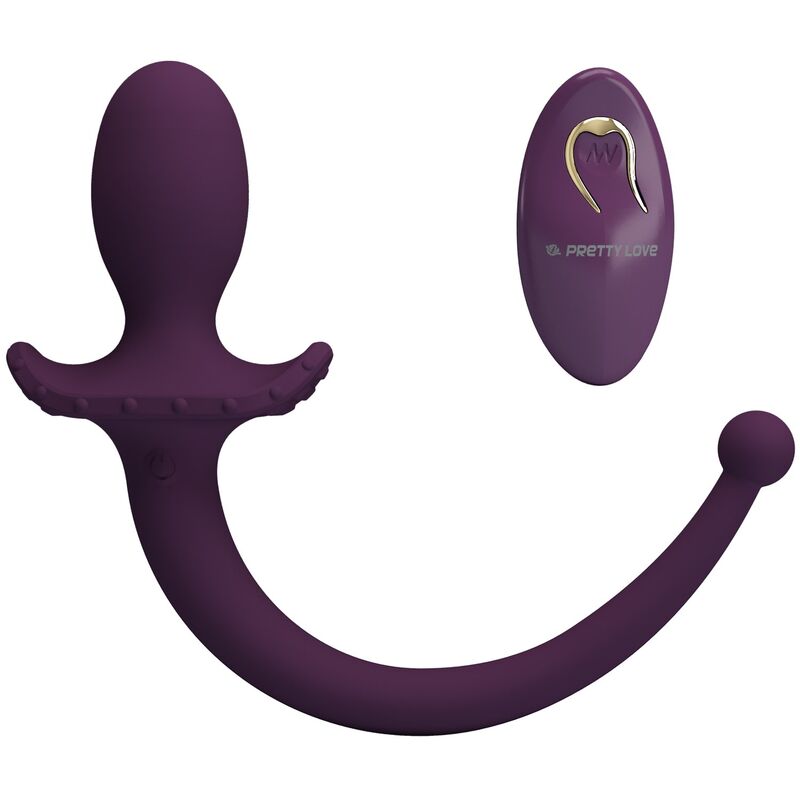 PRETTY LOVE - LIOEA VIBRANTE ANALE CON CODA, 12 FUNZIONI, TELECOMANDO VIOLA – Vibratori anali – foto 8
