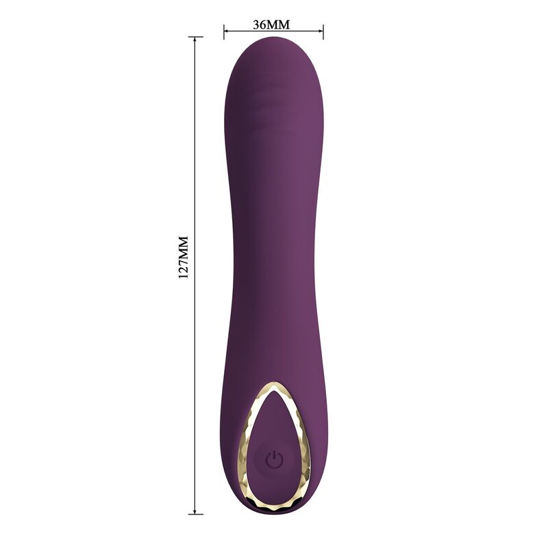 PRETTY LOVE - VIBRATORE RICARICABILE LLOYDE 10 FUNZIONI VIOLA – Vibratori HI-TECH – foto 8