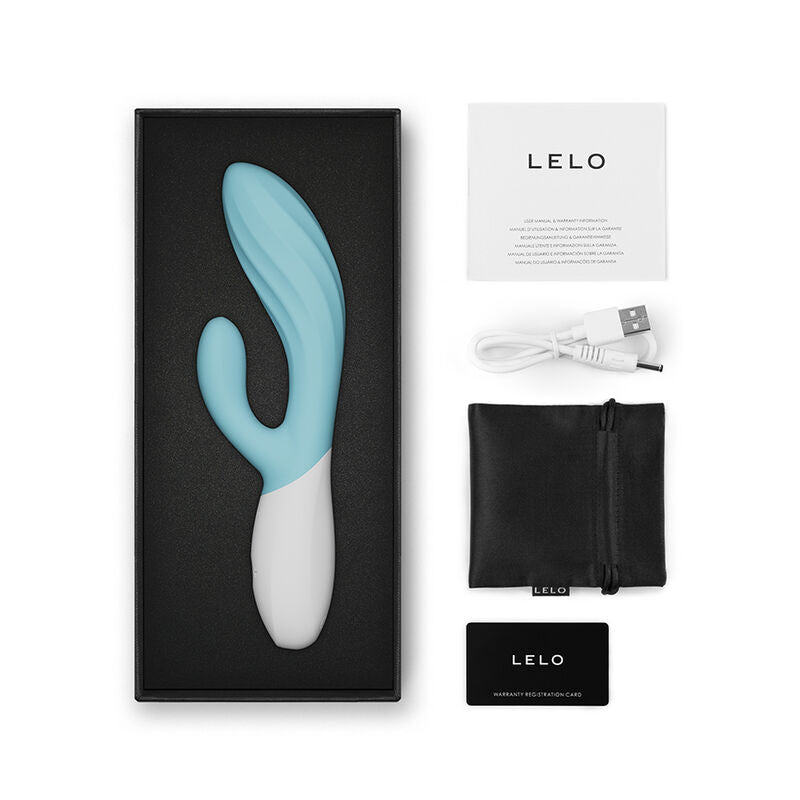 LELO - INA TWIST DOPPIO VIBRATORE A CONIGLIO PER IL PUNTO G E IL CLITORIDE BLU – Vibratori di coniglio – foto 5
