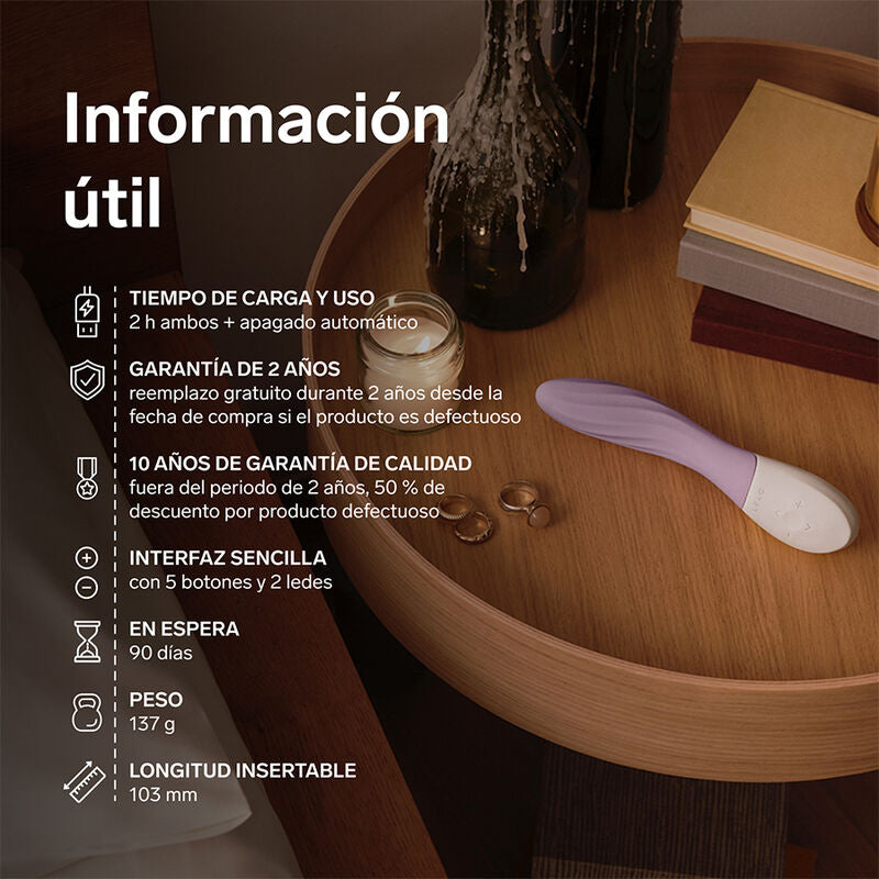 LELO - MONA TWIST VIBRATORE PER IL PUNTO G RICARICABILE E CONTROLLABILE TRAMITE APP, COLORE LAVANDA – Vibratori con APP – foto 8