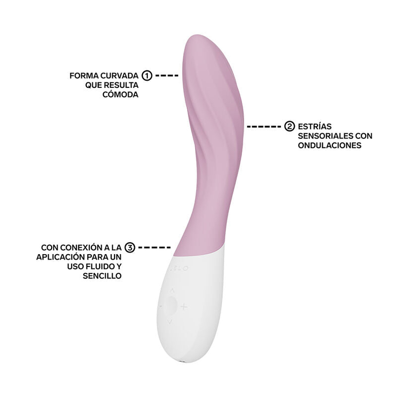 LELO - MONA TWIST VIBRATORE PER IL PUNTO G RICARICABILE E CONTROLLABILE TRAMITE APP, COLORE LAVANDA – Vibratori con APP – foto 3