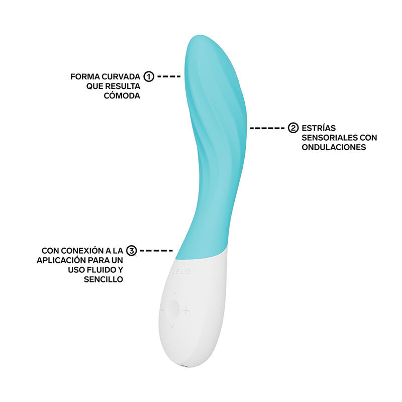 LELO - MONA TWIST VIBRATORE PER IL PUNTO G RICARICABILE E CONTROLLABILE TRAMITE APP, COLORE LAVANDA – Telecomando – foto 3