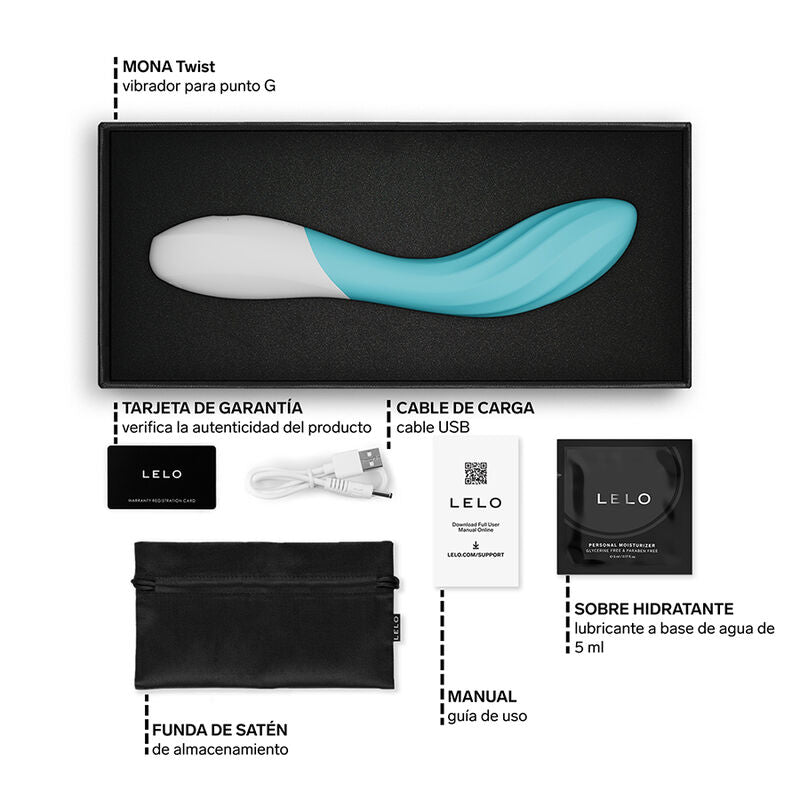 LELO - MONA TWIST VIBRATORE PER IL PUNTO G RICARICABILE E CONTROLLABILE TRAMITE APP, COLORE LAVANDA – Telecomando – foto 6