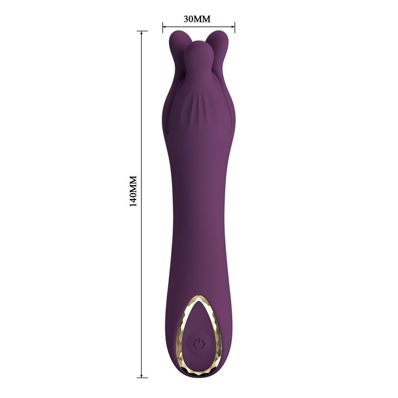 PRETTY LOVE - VIBRATORE RICARICABILE LUNAO 10 FUNZIONI VIOLA – Vibratori a punto G – foto 9