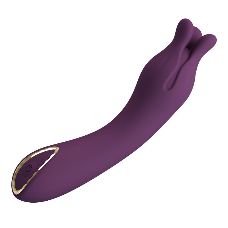PRETTY LOVE - VIBRATORE RICARICABILE LUNAO 10 FUNZIONI VIOLA – Vibratori a punto G – foto 6