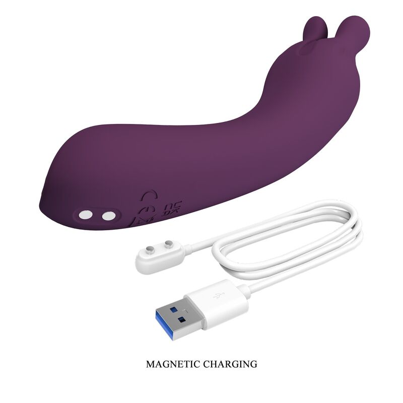 PRETTY LOVE - VIBRATORE RICARICABILE LUNAO 10 FUNZIONI VIOLA – Vibratori a punto G – foto 10