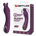 PRETTY LOVE - VIBRATORE RICARICABILE LUNAO 10 FUNZIONI VIOLA – Vibratori a punto G