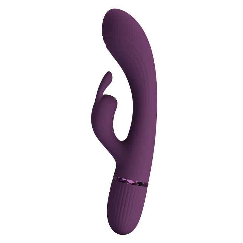 PRETTY LOVE - ROCCO VIBRATORE A FORMA DI CONIGLIO RICARICABILE 10 FUNZIONI VIOLA – Vibratori di coniglio – foto 4