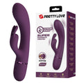 PRETTY LOVE - ROCCO VIBRATORE A FORMA DI CONIGLIO RICARICABILE 10 FUNZIONI VIOLA – Vibratori di coniglio